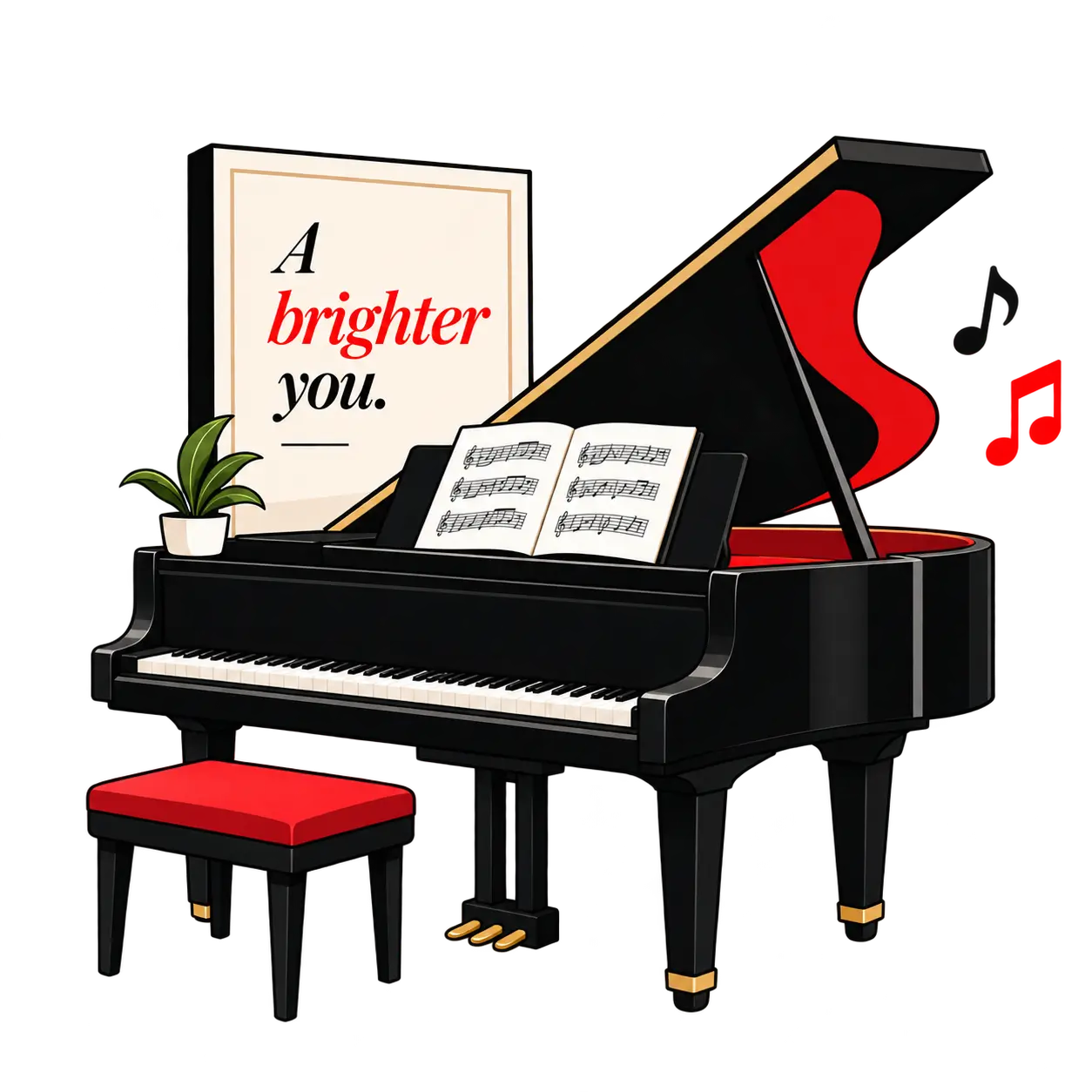 Piano Illustration